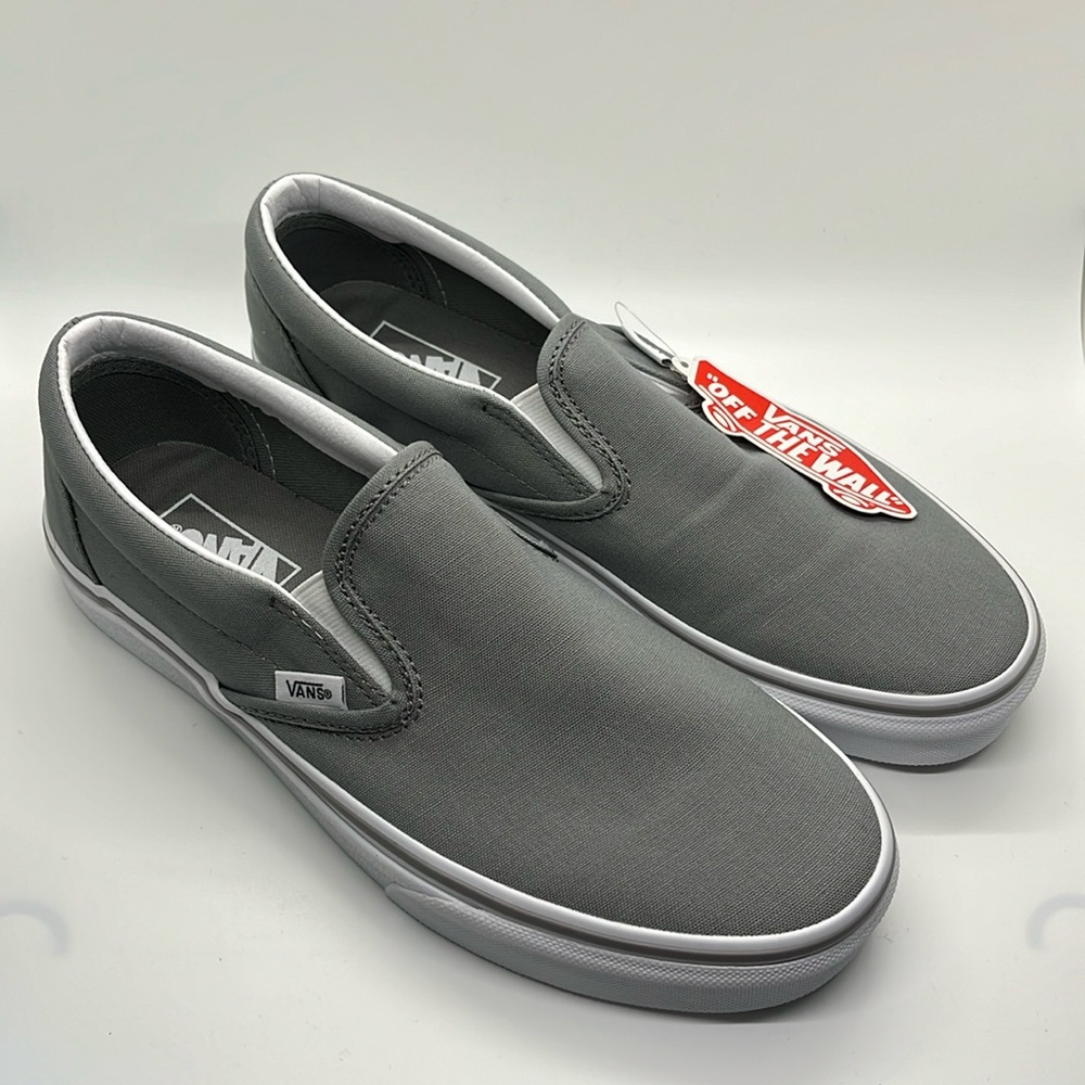 NEW Gray Slip On Vans